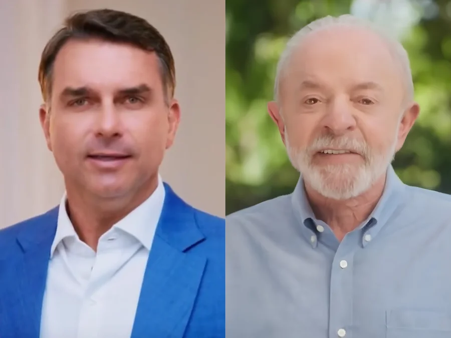A programação iniciou com o programa de Flávio Bolsonaro (PL), seguido pelo do atual presidente Luiz Inácio Lula da Silva (PT) Foto : Youtube/Reprodução/CP