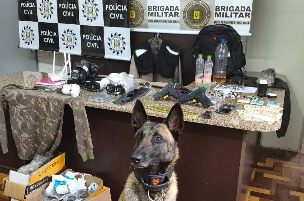 Operação Nero, em Antônio Prado, reuniu efetivos da Brigada Militar e Polícia Civil – Foto: BM