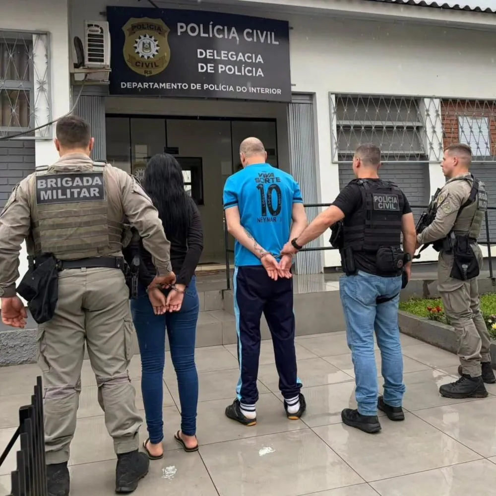 Polícia Civil prende homem e mulher por tráfico de drogas e apreende entorpecentes em Tapejara