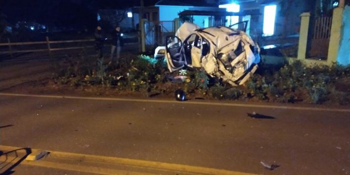 Fuga de assaltantes gera perseguição, causa acidente e deixa PMs feridos em Lajeado. Foto: Brigada Militar/Divulgação