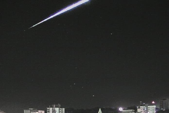 Meteoro de magnitude acima da média foi registrado pelo Observatório Heller & Jung — Foto: Observatório Heller&Jung/Divulgação