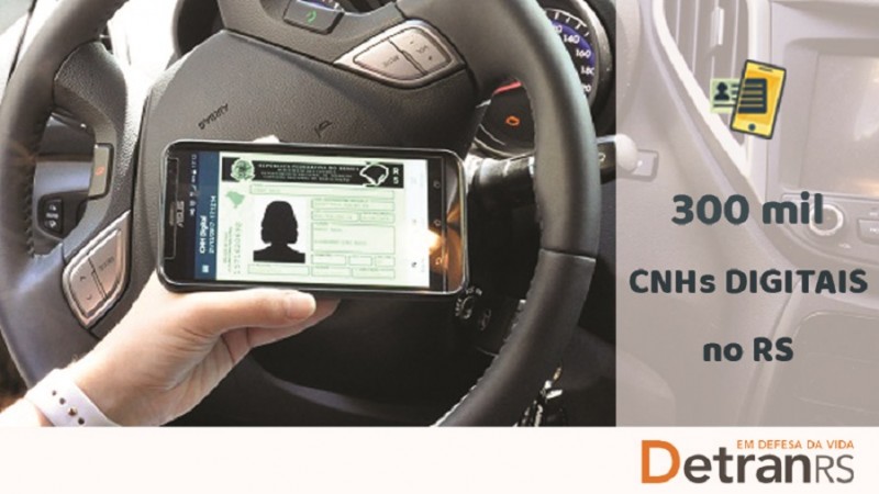 O documento digital, que tem o mesmo valor jurídico do impresso, pode ser gerado em celulares e outros dispositivos móveis - Foto: Divulgação / Detran