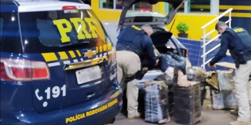 Ambos os motoristas foram presos por tráfico de drogas. Foto: PRF/Divulgação