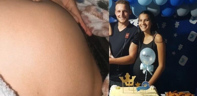 Fernanda Ademek conta que bebê nasceu em vaso sanitário e enfermeira orientou a dar descarga – Foto: Reprodução Internet