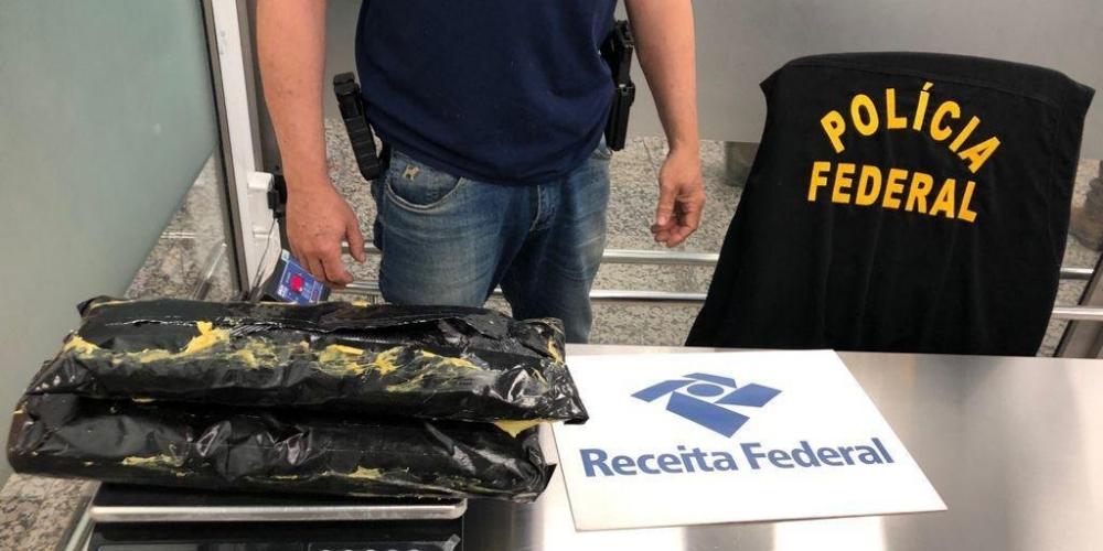 Apreensão ocorreu no aeroporto Salgado Filho | Foto: Polícia Federal / Divulgação / CP