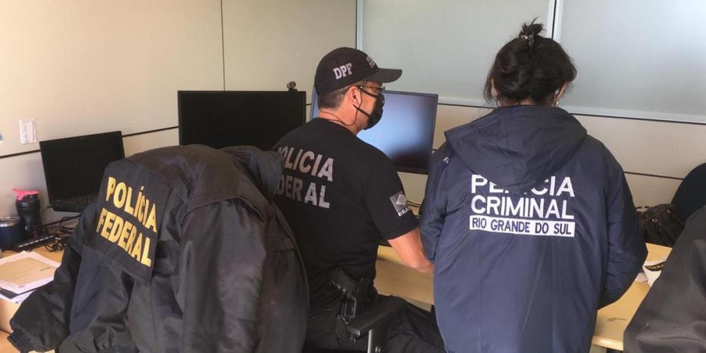 Profissionais do Centro de Referência em Atendimento Infantil (CRAI), do Instituto-Geral de Perícias, acompanharam operação | Foto: Polícia Federal / Divulgação / CP