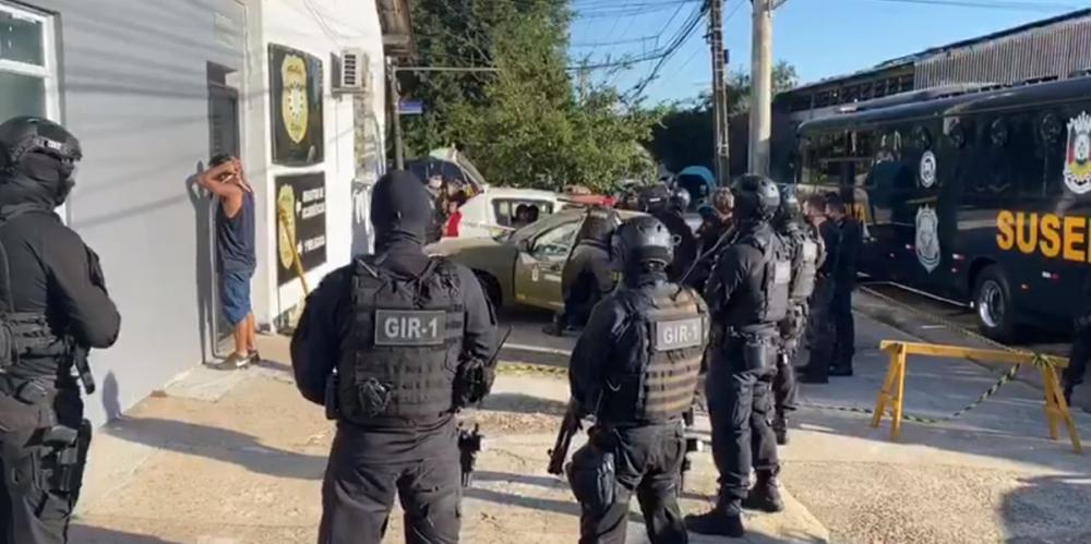 Com fortemente esquema de segurança, a ação ocorre em São Leopoldo, Novo Hamburgo e Canoas | Foto: Susepe / Divulgação / CP