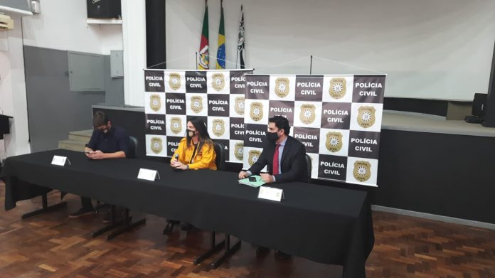 Polícia Civil convocou coletiva de imprensa na tarde desta quarta-feira para anunciar a conclusão das investigações do crime. FOTO: Giovani Gafforelli/Rádio Guaíba
