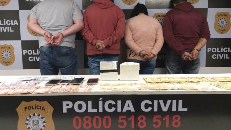 Presos e apreensão - Polícia Civil