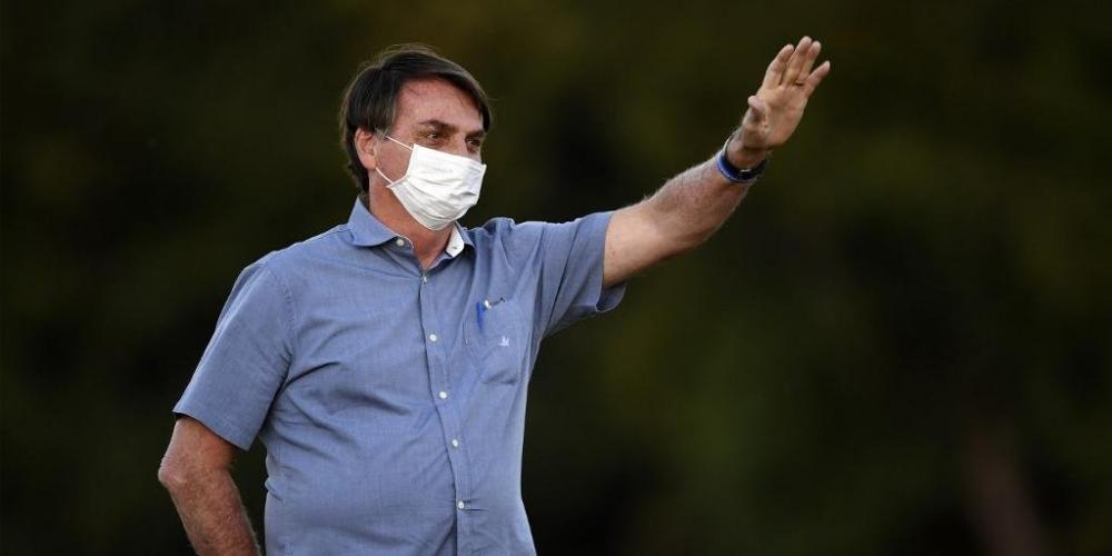O resultado do exame do presidente Jair Bolsonaro, de 65 anos, deu positivo para a Covid-19, no início de julho | Foto: Evaristo Sa / AFP / CP