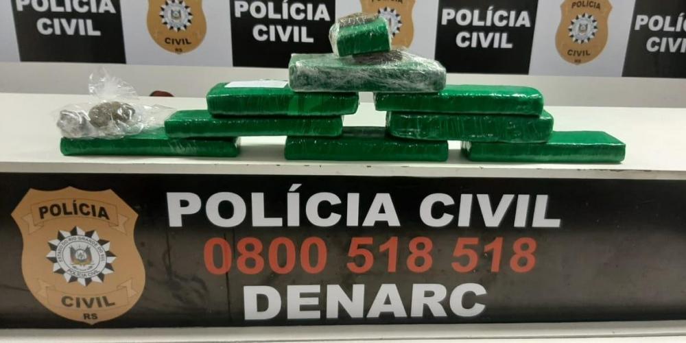 Entorpecente seria distribuído para traficantes na região litorânea | Foto: Polícia Civil / Divulgação / CP