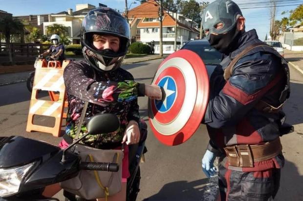 A blitz, realizada na Rua Xingu, contou com o apoio dos 