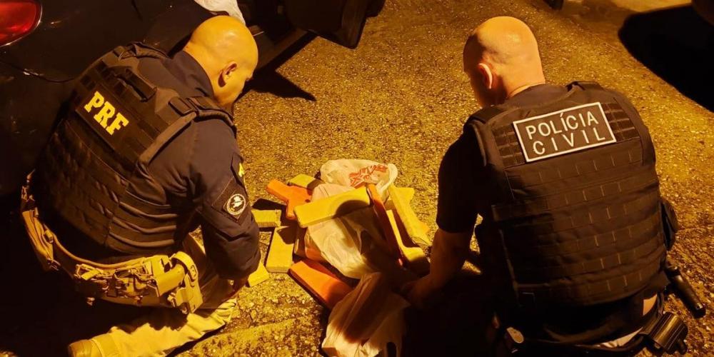 Entorpecente seria suficiente para produzir quase 30 mil cigarros | Foto: PRF / Divulgação / CP