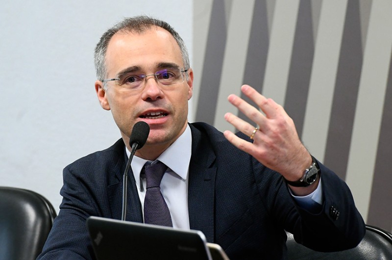André Mendonça em audiência no Senado, em 2019, quando era advogado-geral da União - Marcos Oliveira/Agência Senado