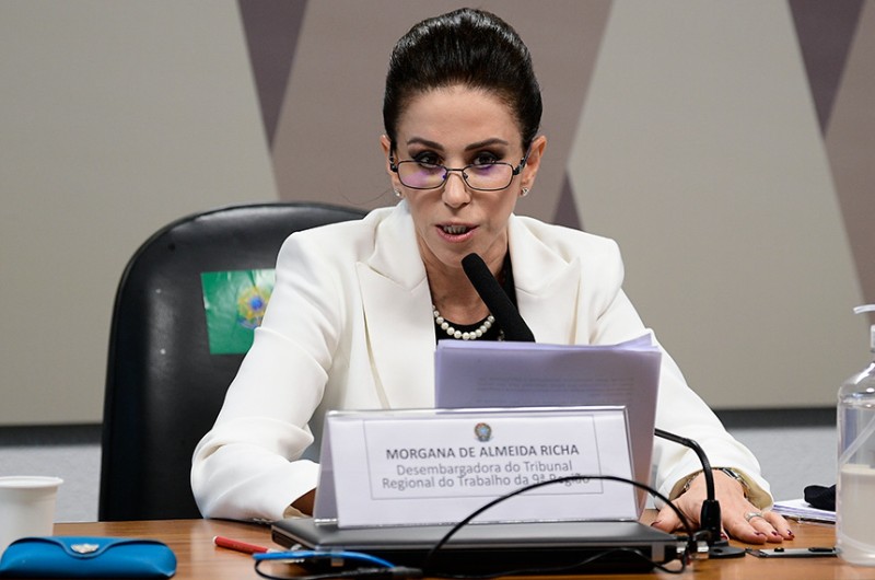 Nova integrante do Tribunal Superior do Trabalho, Morgana Richa foi sabatinada pela CCJ - Pedro França/Agência Senado