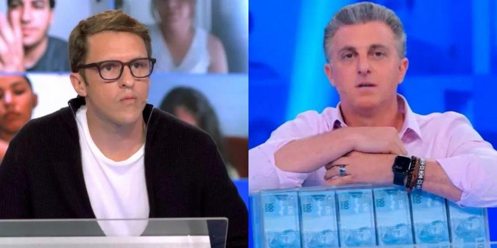 Luciano Huck faz a pergunta do milhão ao professor Rafael Cunha - Foto: Globo