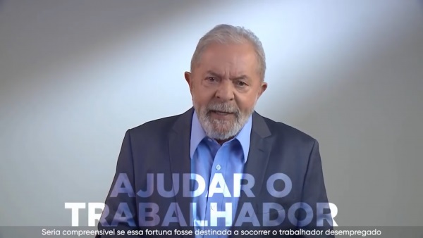 Lula discursa ao povo brasileiro. Foto: Reprodução
