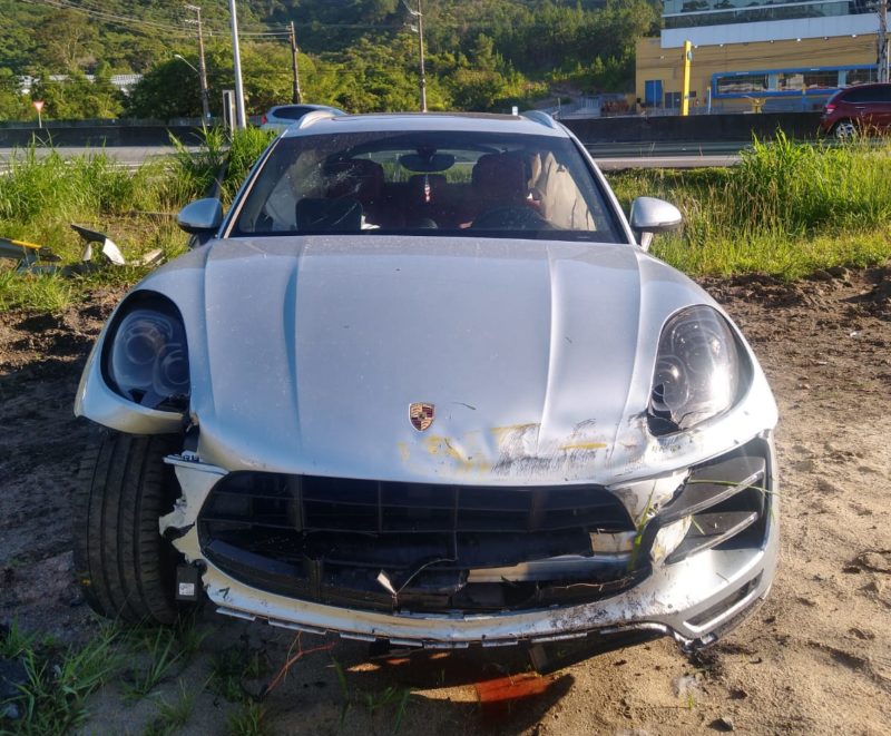 Marcas no local indicam que o carro partia do bairro Cacupé em direção ao Centro – Foto: PMRv/Divulgação
