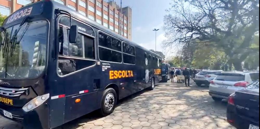 Mobilização envolvendo 44 agentes penitenciários foi deflagrada após concentração em Porto Alegre | Foto: Susepe / Divulgação / CP