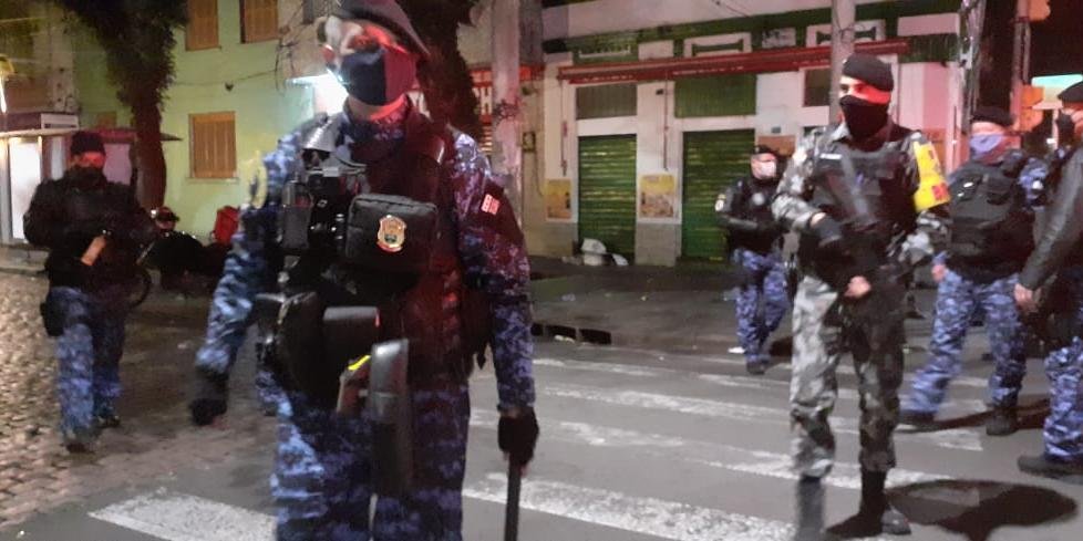 Operação ocorreu no meio da madrugada | Foto: Guarda Municipal / Divulgação CP