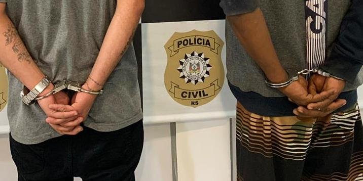 Dupla foi capturada na manhã desta quarta-feira, sendo que um deles com droga e arma | Foto: PC / Divulgação / CP