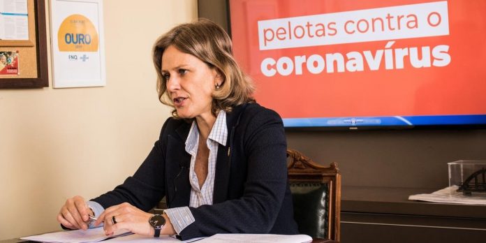 Prefeita de Pelotas, Paula Mascarenhas. Foto: Michel Corvello / PMP / Divulgação / CP