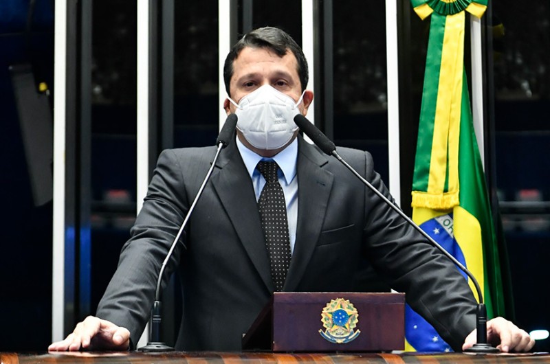 O senador Reguffe (Podemos-DF) anunciou sua filiação ao União Brasil e a defesa de uma terceira via nas eleições presidenciais - Waldemir Barreto/Agência Senado