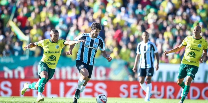 Lucas Silva marcou de pênalti | Foto: Lucas Uebel/Grêmio/CP