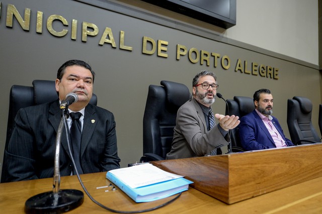 Presidida por Roberto Robaina, CPI terá Professor Wambert como relator e Cláudio Janta na vice-presidência — Foto: Leonardo Cardoso/CMPA