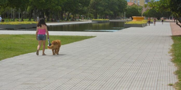 Parque da Redenção teve pouco movimento neste domingo | Foto: Guilherme Almeida/CP
