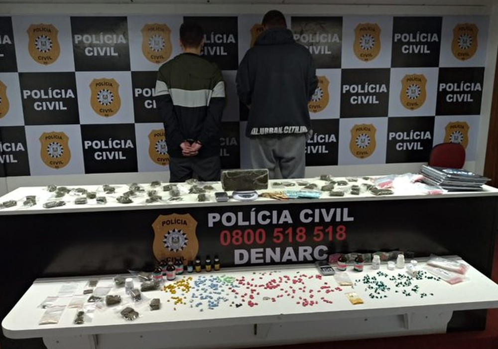 Homens foram presos durante operação da Polícia Civil. — Foto: Polícia Civil/Divulgação