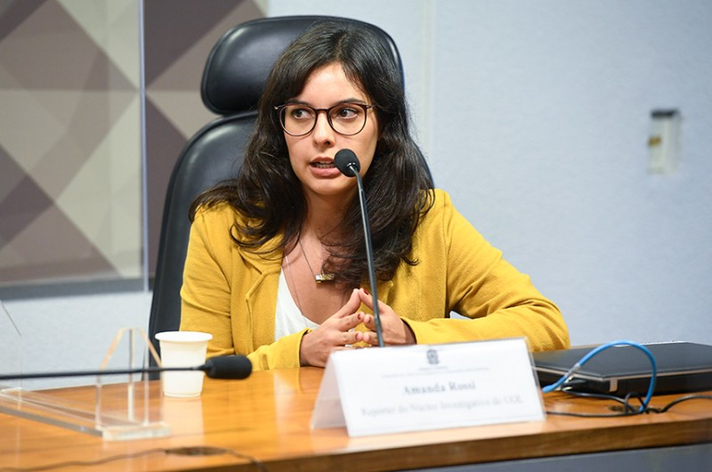 Jornalista Amanda Rossi, coordenadora de projeto investigativo que revelou 201 casos de corpos sem identificação em valas clandestinas: a reportagem esbarrou na fragilidade de estatísticas policiais. - Jefferson Rudy/Agência Senado