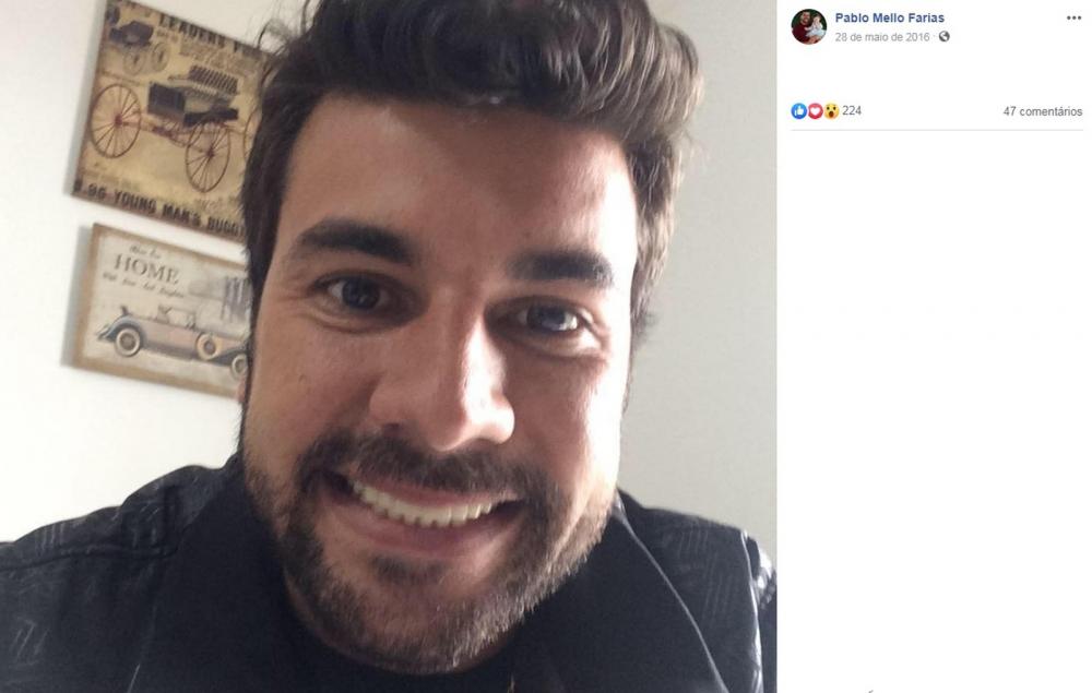 Pablo Mello Farias, de 31 anos, morreu atropelado — Foto: Reprodução/Facebook