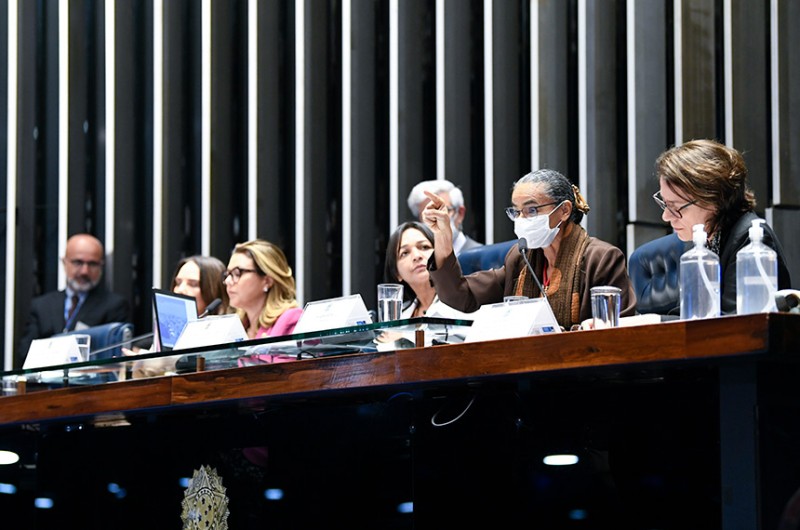 A atriz e empresária Luiza Brunet lamentou que o Brasil figure sempre negativamente nas estatísticas mundiais de representatividade feminina na política - Roque de Sá/Agência Senado