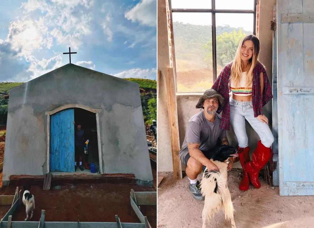 Bruno Gagliasso mostra capela no rancho em que mora com Giovanna Ewbank (Foto: Reprodução / Instagram)