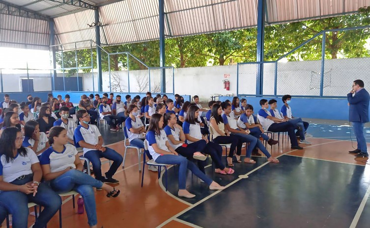 Palestras abordaram temas como cidadania, direitos e deveres, além de alertar sobre o risco ligado ao consumo de drogas, e como buscar ajuda profissional - Foto: Governo do Tocantins