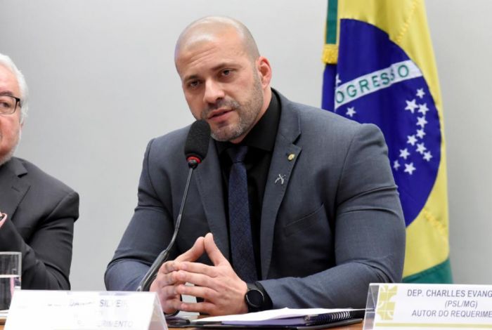 O deputado Daniel Silveira (PSL-RJ), preso na semana passada - (Foto: Reila Maria/Câmara dos Deputados)