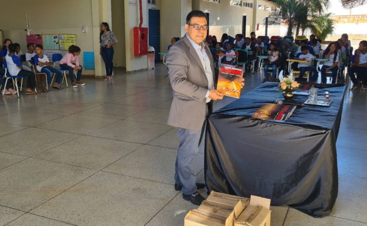 Na ação, estudantes foram orientados sobre prevenção quanto ao uso e abuso de álcool e outras drogas - Foto: Seciju/Governo do Tocantins