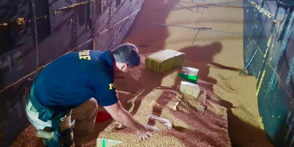 Entorpecente teria vindo da Fronteira | Foto: PRF / Divulgação CP