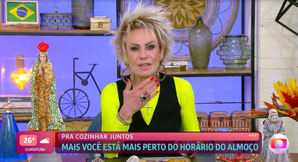 Ana Maria Braga se emociona em estreia do 'Mais Você' em novo horário — Foto: Globo
