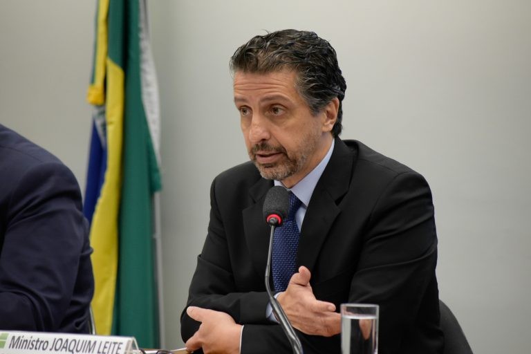 Joaquim Leite rebateu críticas e listou ações do governo - (Foto: Alan Rones/Câmara dos Deputados)