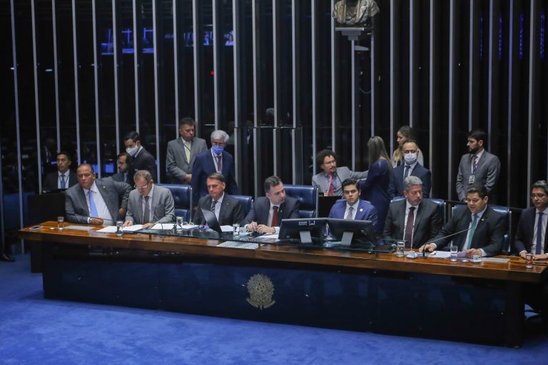 Sessão solene do Congresso Nacional - (Foto: Paulo Sérgio/Câmara dos Deputados)