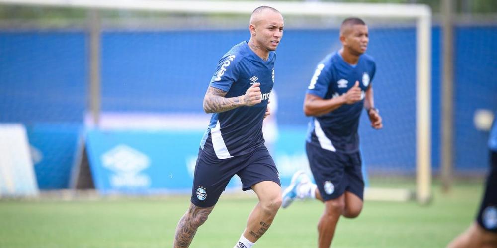 Cebolinha interessa a clubes europeus, entre eles o Everton, da Inglaterra | Foto: Lucas Uebel / Grêmio / Divulgação / CP