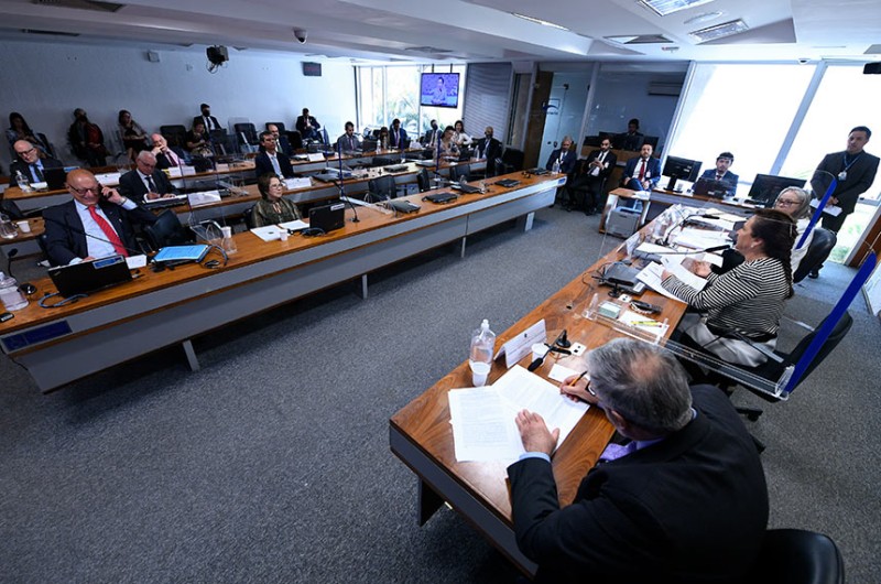 Comissão de Relações Exteriores em reunião em maio, quando sete indicados a embaixadas foram aprovados