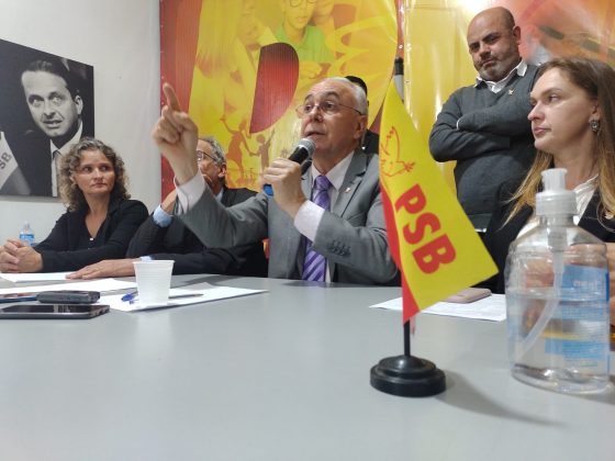 Vicente Bogo e Josi Paz foram oficializados como candidatos a governador e vice pelo PSB. | Foto: Ricardo Giusti