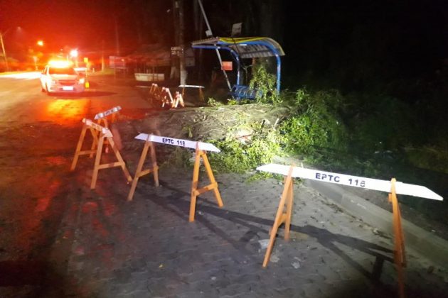Chuva deixou rastro de destruição nas ruas da Capital. Foto: EPTC/Divulgação PMPA