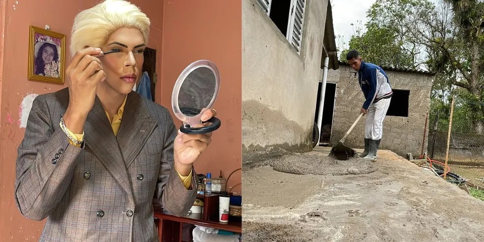 Felipe Adam hoje vive o Ken Humano como diversão, um cosplay. — Foto: Thiago D'Almeida/g1 Santos