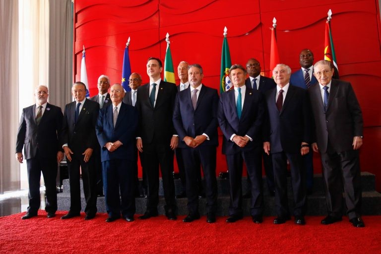 Autoridades reunidas na comemoração do Bicentenário da Independência do Brasil 2022 - (Foto: Marina Ramos/Câmara dos Deputados)