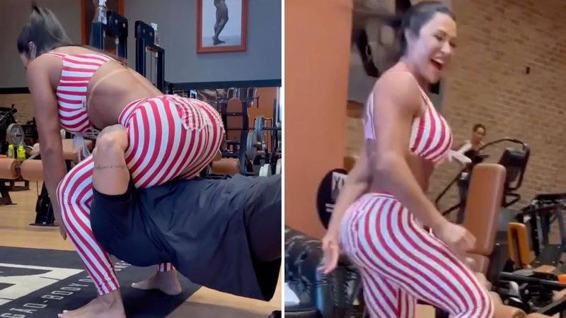 Gracyanne Barbosa 'encaixa' em professor e protagoniza momento surreal: 