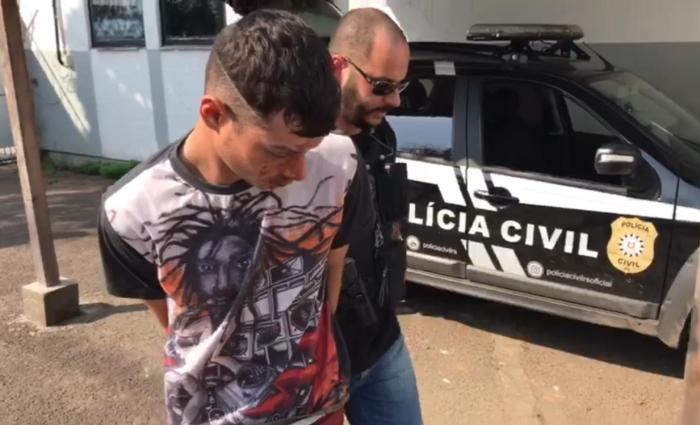 Prisão do suspeito foi divulgada nesta segunda-feira pela Polícia Civil Polícia Civil / Divulgação